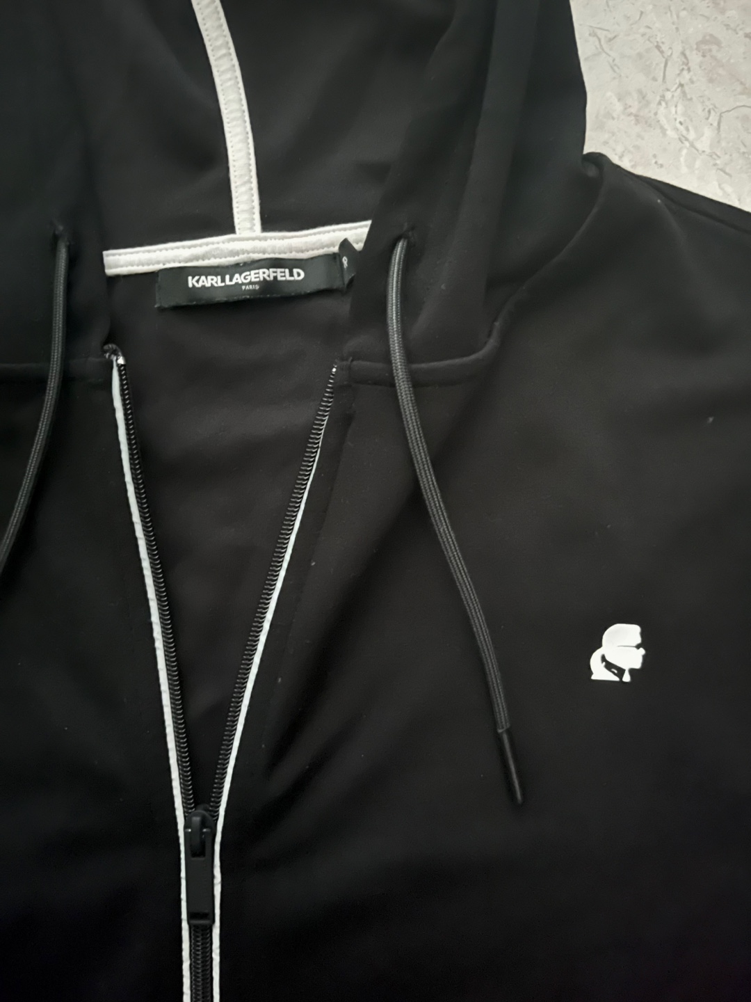 Karl Lagerfeld Black Zip-Up Hoodie - photo 2