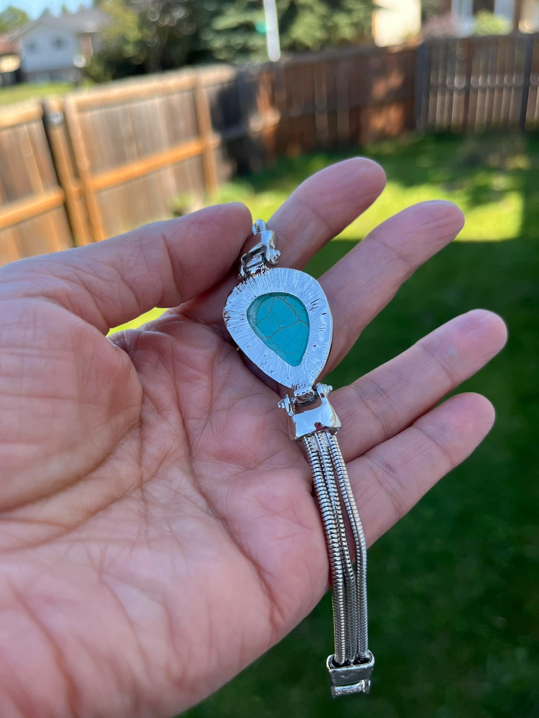 Turquoise Stone Bracelet - photo 2