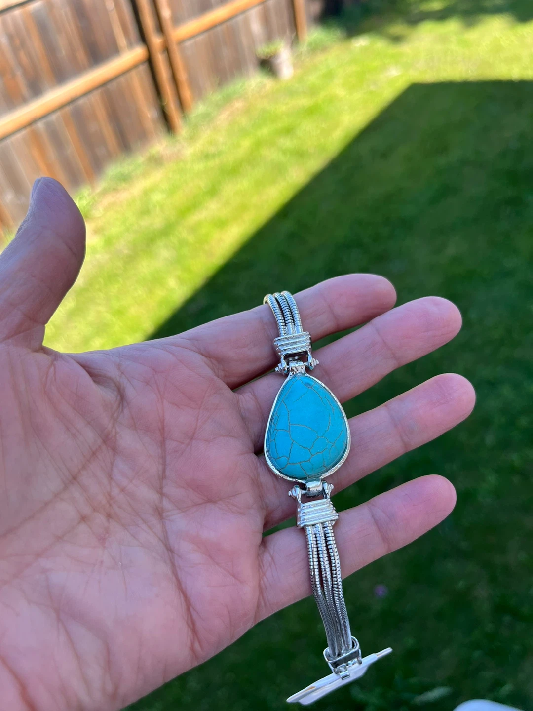 Turquoise Stone Bracelet - photo 3