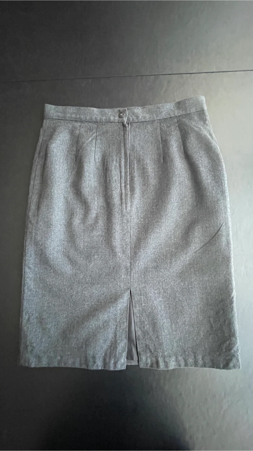 Grey Marks&Spencer Wool Skirt - photo 4