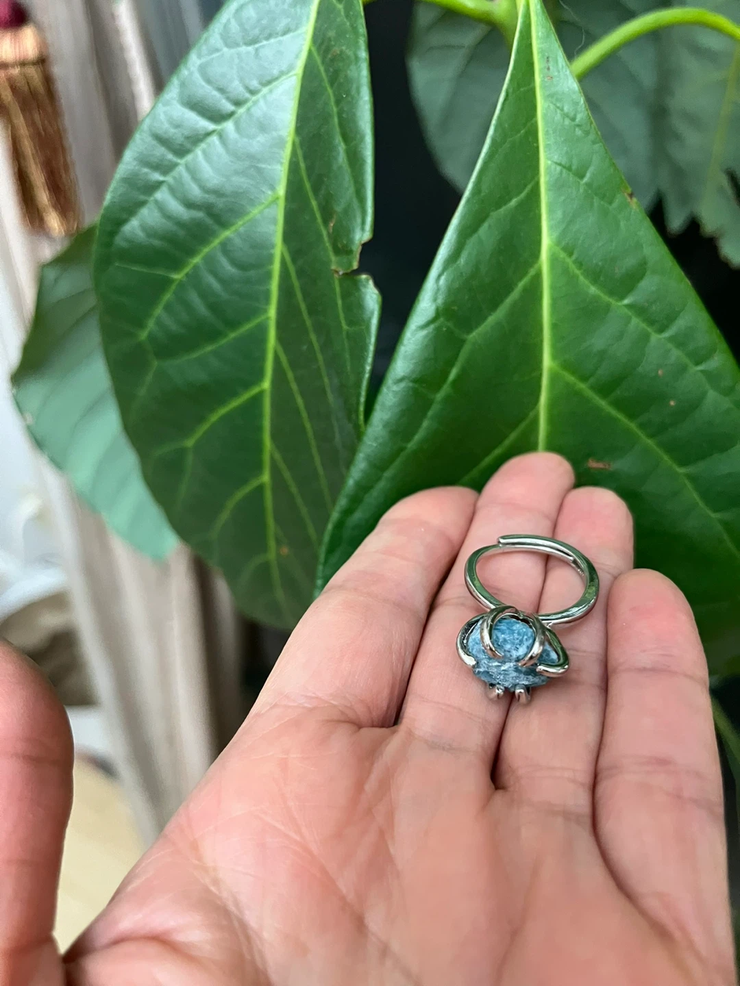 Raw Blue Stone Ring