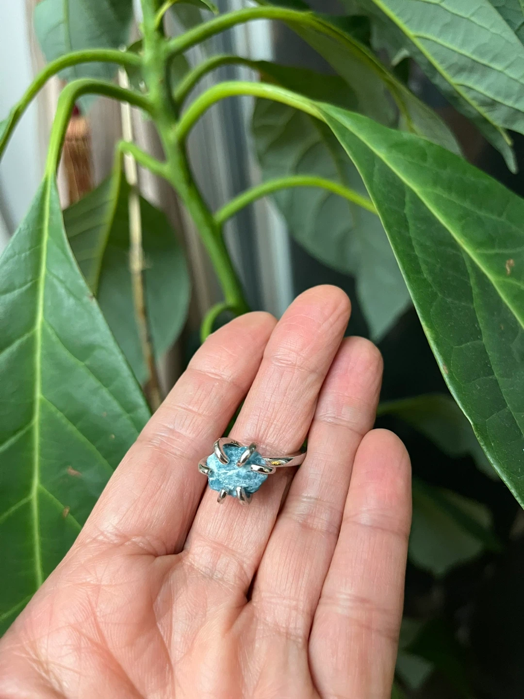 Raw Blue Stone Ring - photo 2