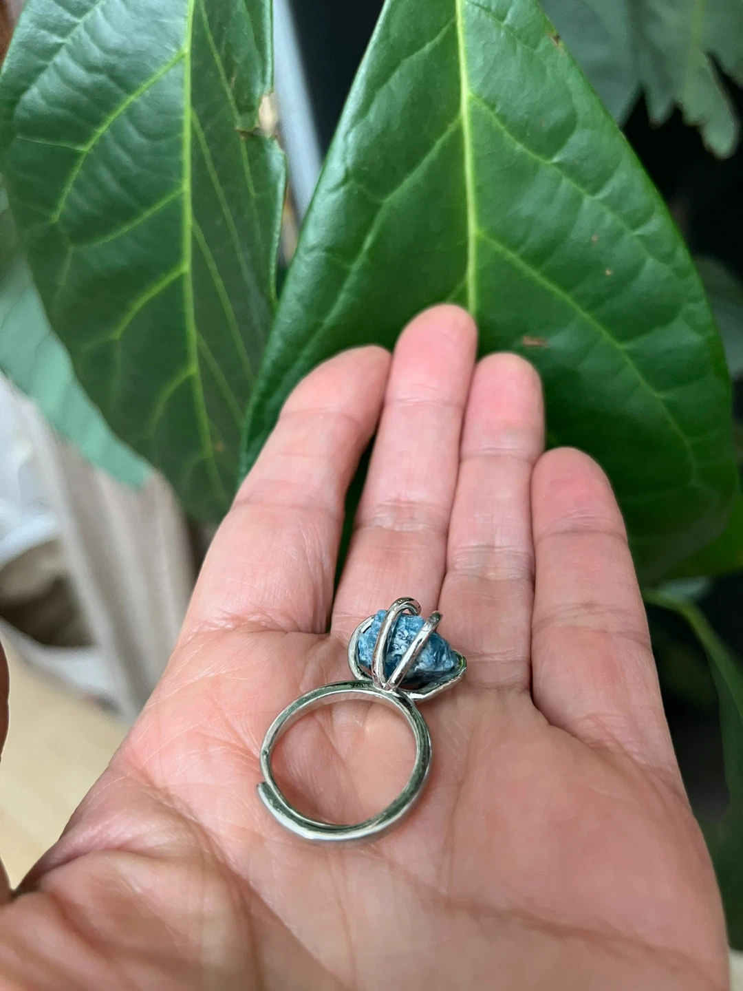 Raw Blue Stone Ring - photo 3