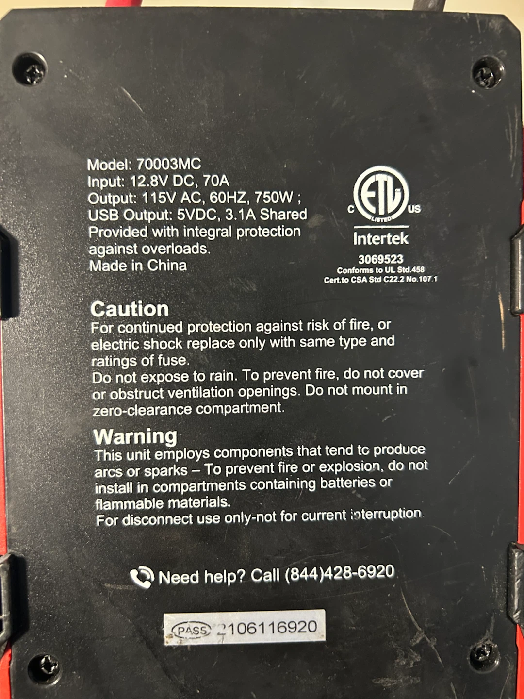 EverStart 750W Power Inverter - photo 3