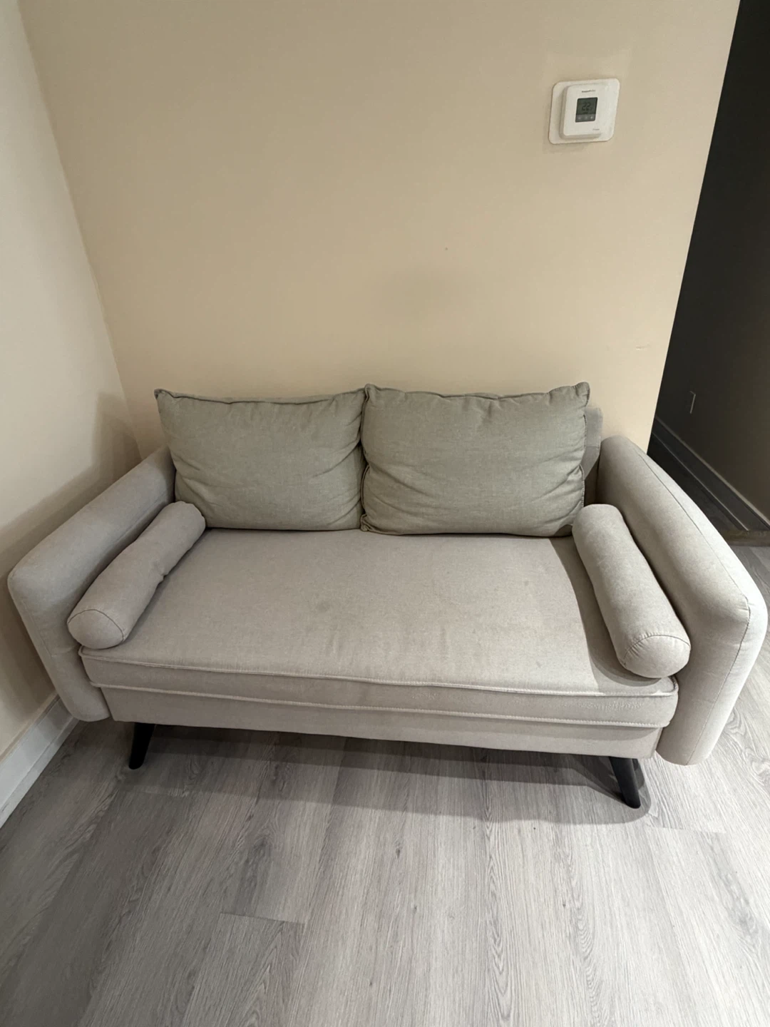 Light Grey Two-Seater Sofa - Pick up Only