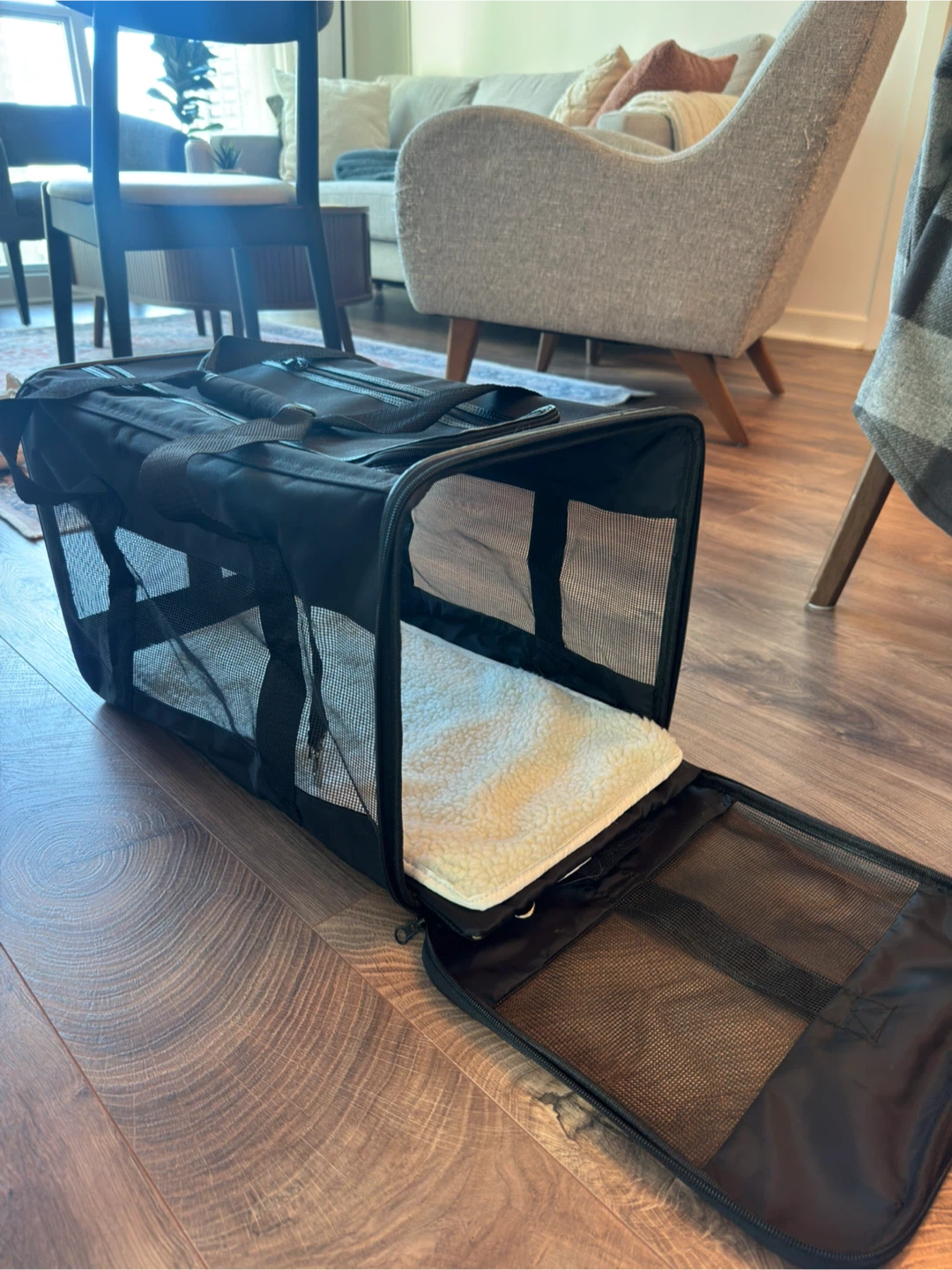 Black Pet Travel Carrier
