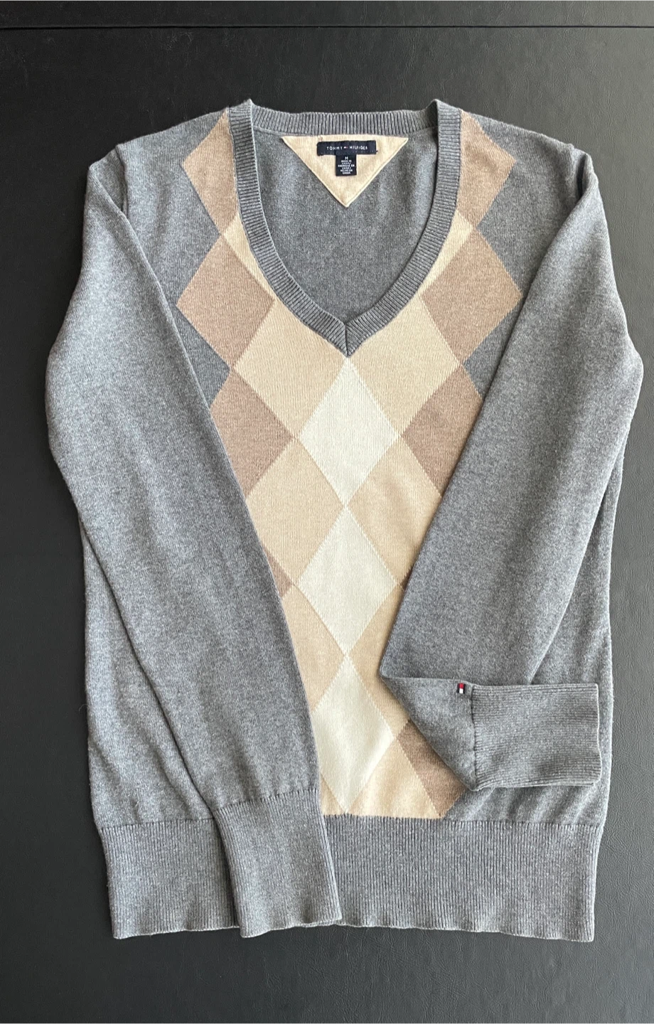 Tommy Hilfiger Argyle V-Neck Sweater - photo 4