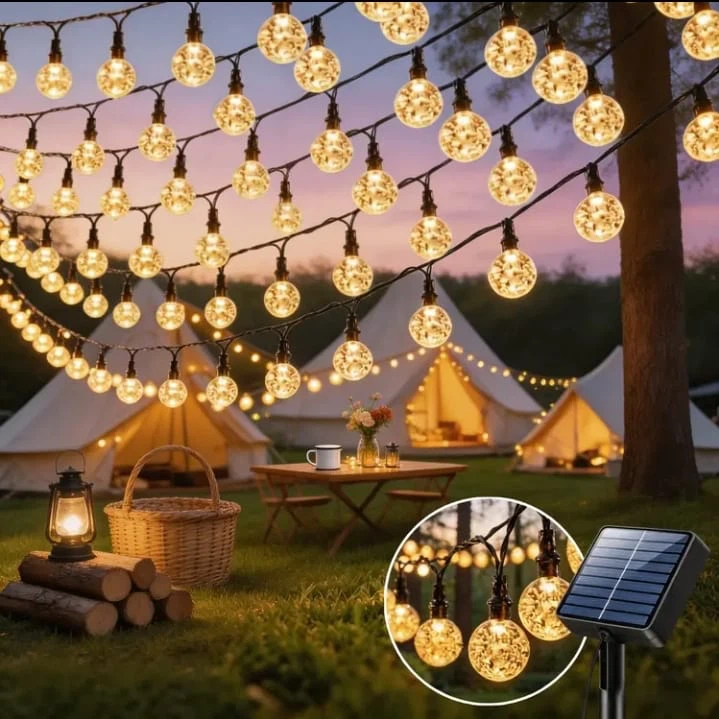 (BRAND NEW) 100 LED Solar Powered Globe String Lights - photo 2