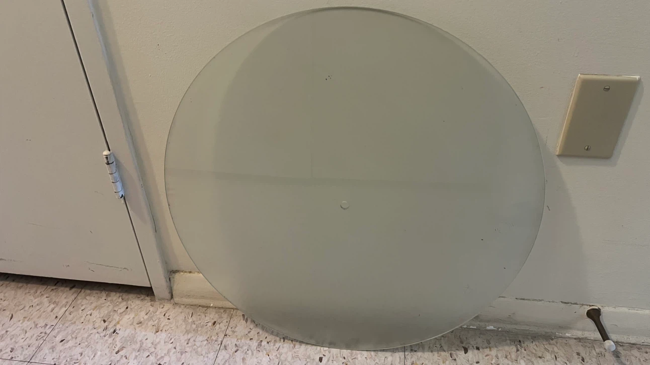 21” Round Frosted Glass Table Top Replacement / Lazy Susan Glass