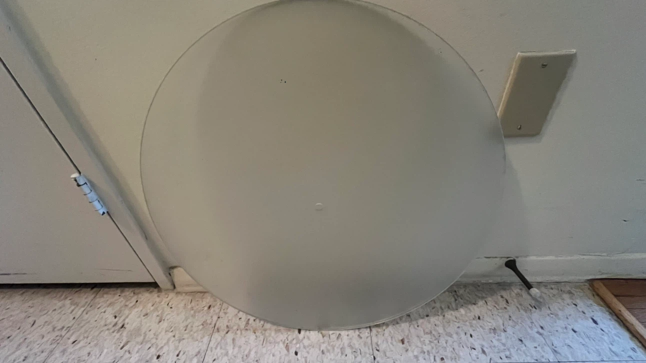 21” Round Frosted Glass Table Top Replacement / Lazy Susan Glass - photo 2