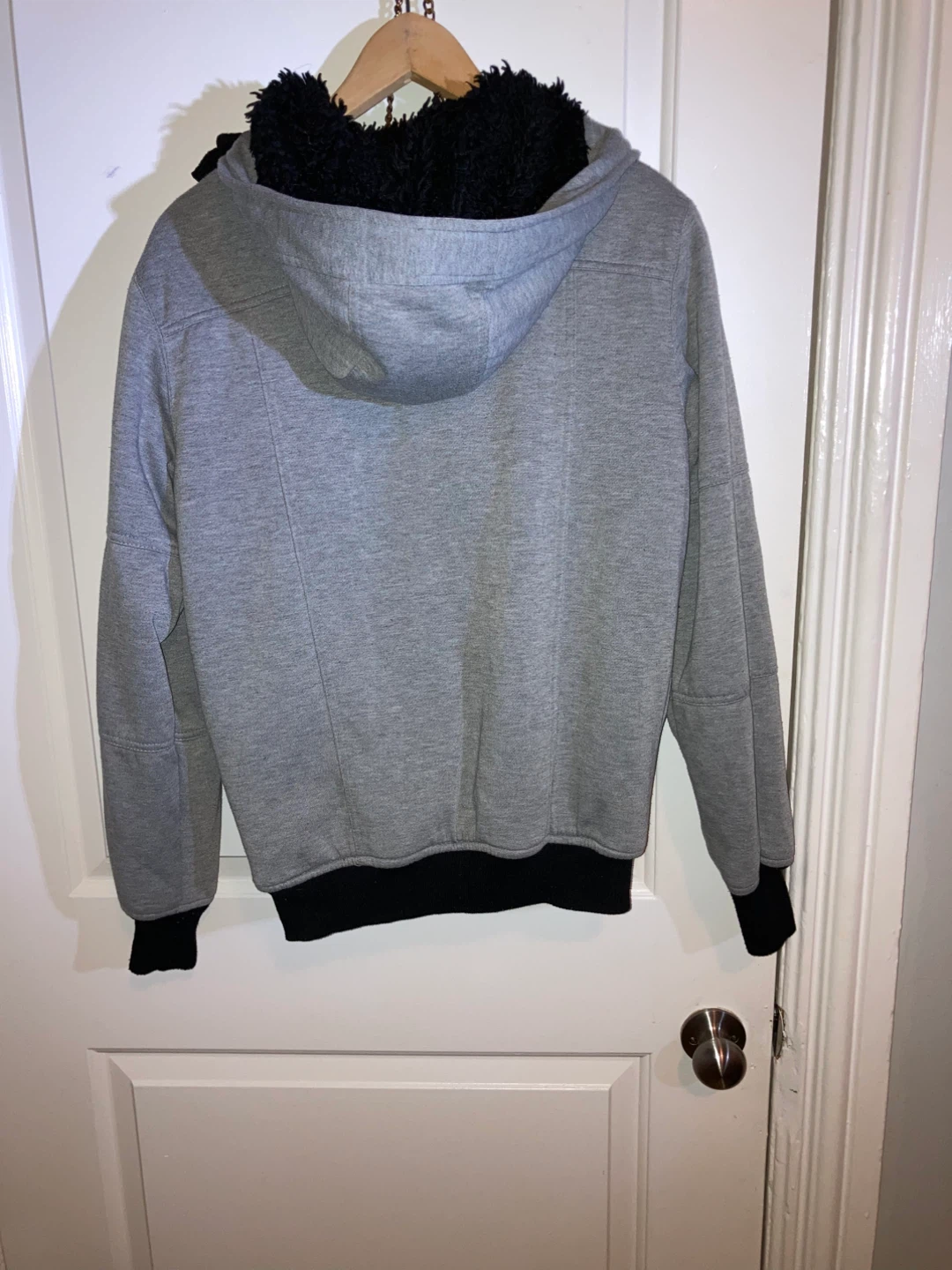 Urban Heritage Fleece-Lined Hoodie Jacket - Grey, Size M - photo 2