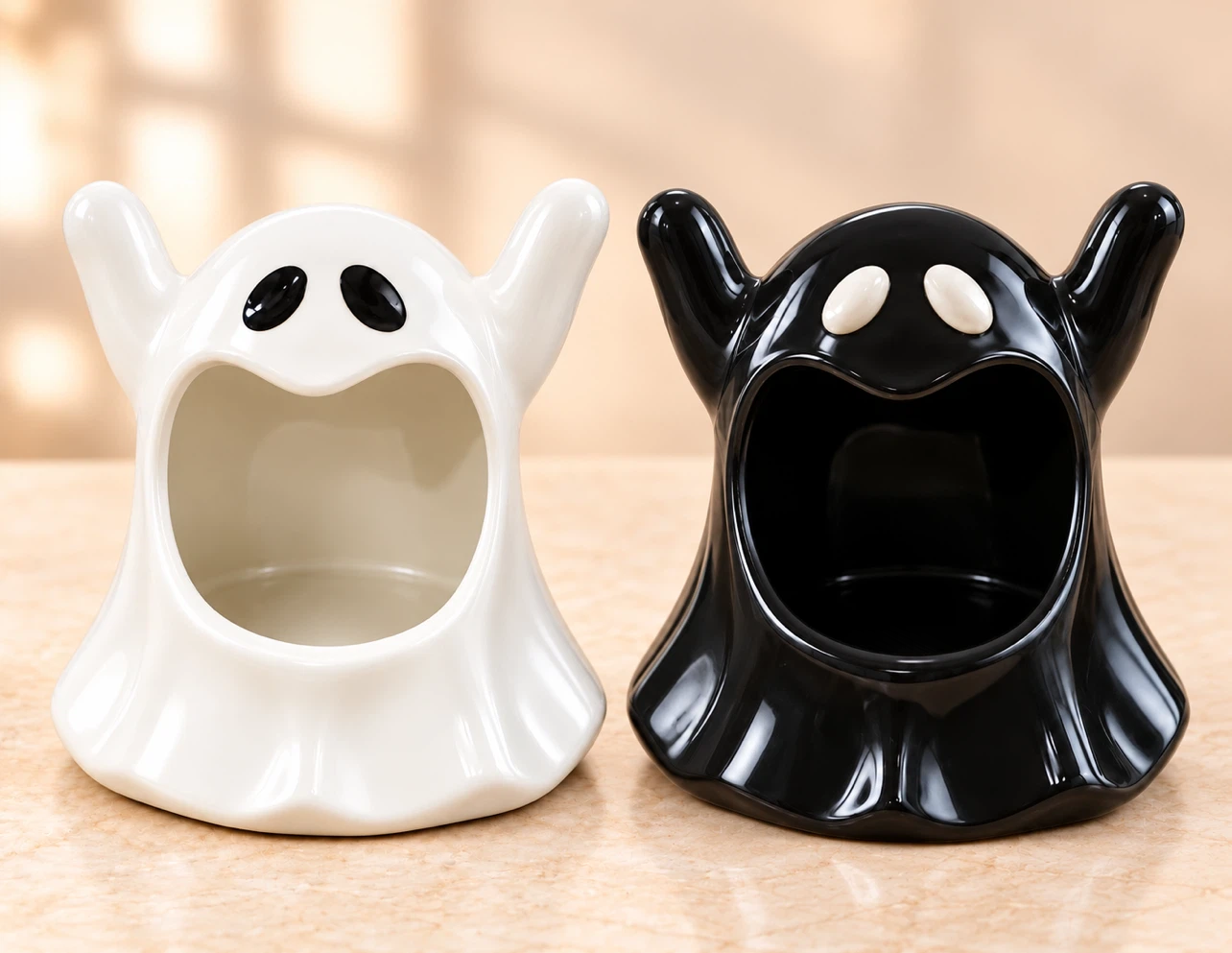 Halloween decoration ceramic ghost organizers