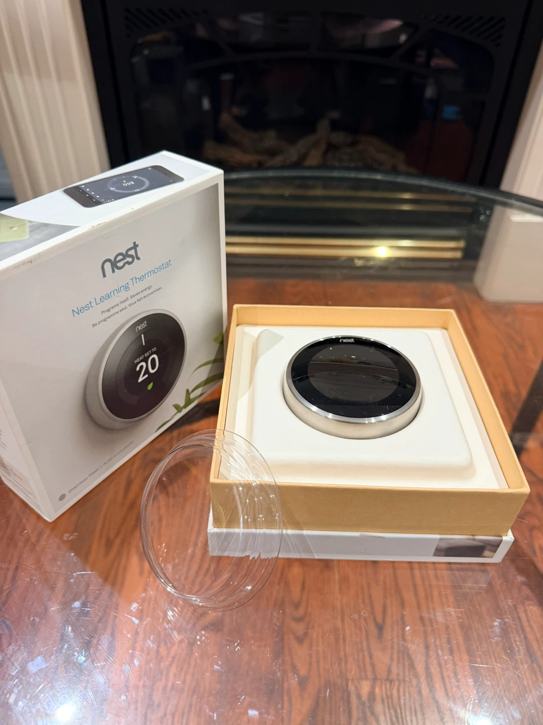 Nest Learning Thermostat – Stainless Steel – New Open Box - photo 2