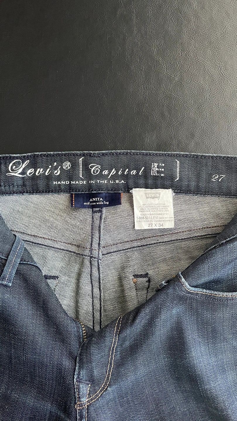 Levi's Capital E Anita Mid Rise Wide Leg Jeans - photo 3