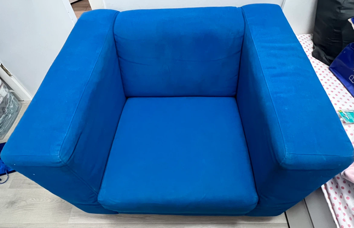 EQ3 Bright Blue Armchair