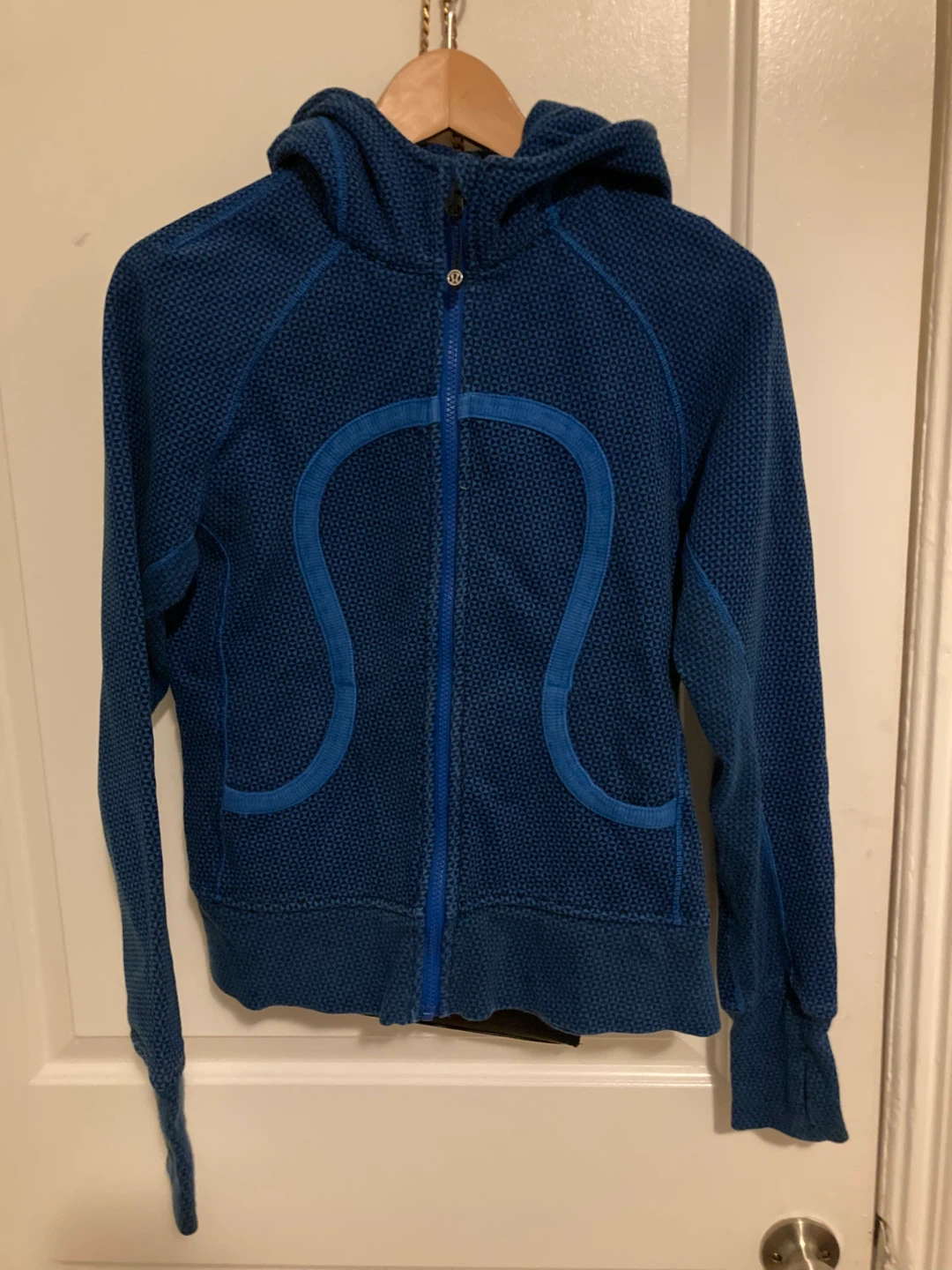 Lululemon Blue Textured Hoodie
