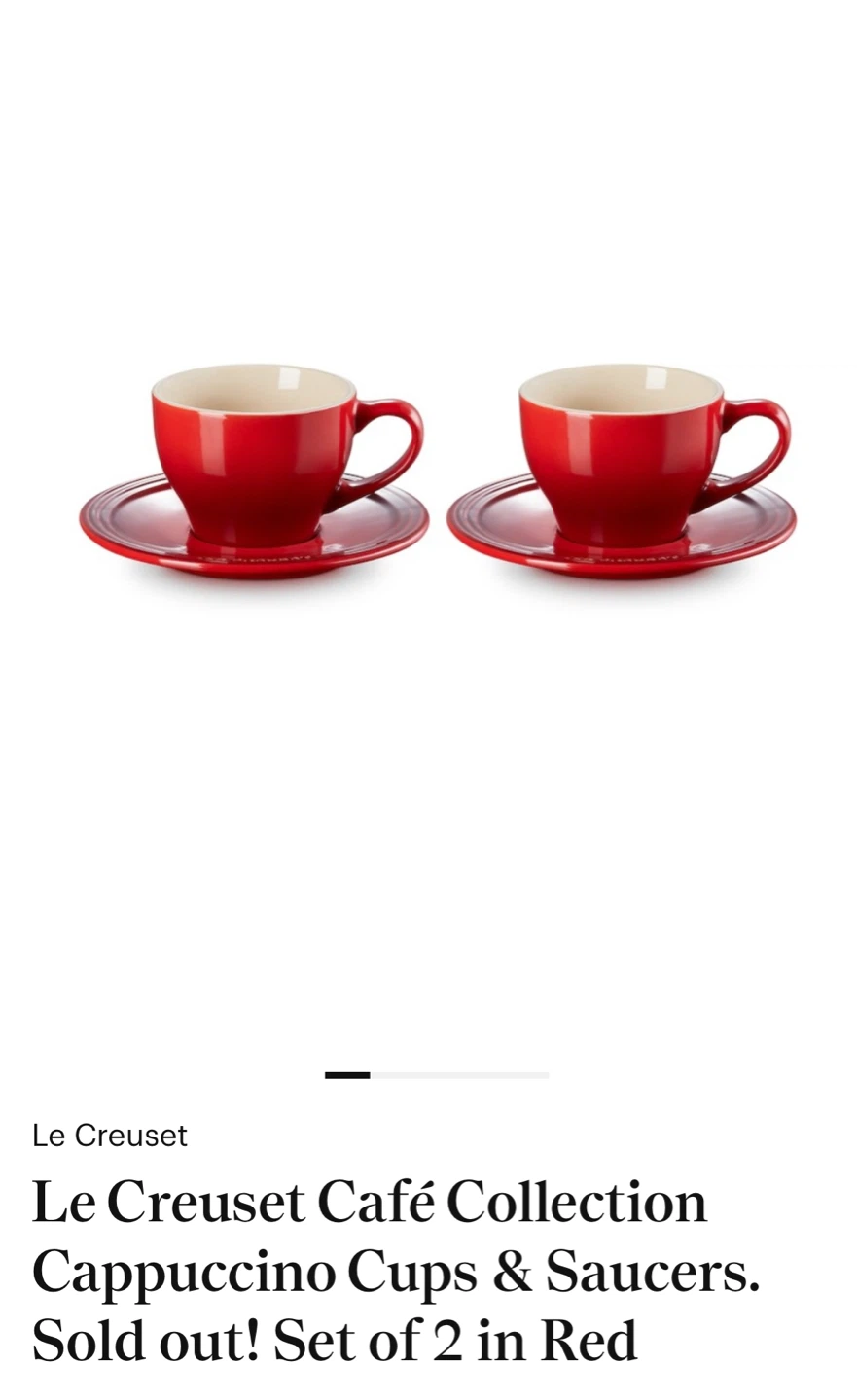 Le Creuset Cafe Collection Cappuccino Set