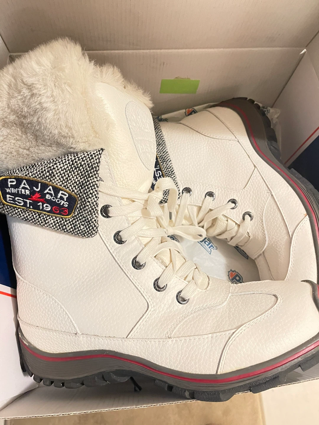 Pajar White Winter Boots Unisex Men’s size 9 Women’s Size 11 - photo 5