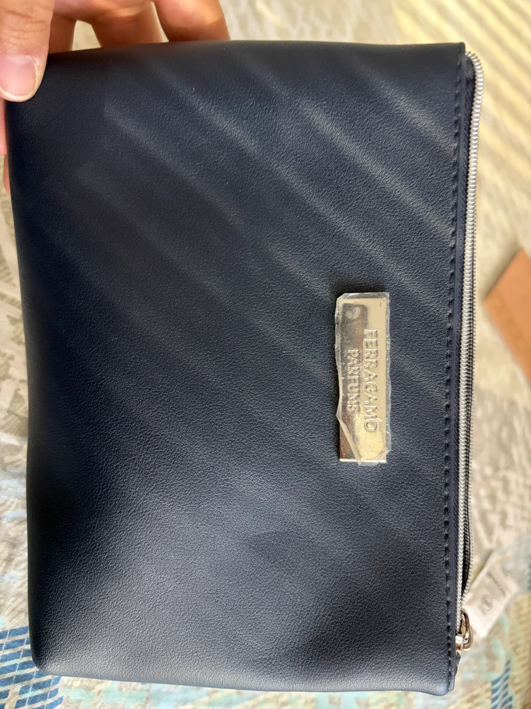 Salvatore Ferragamo Parfums Navy Pouch