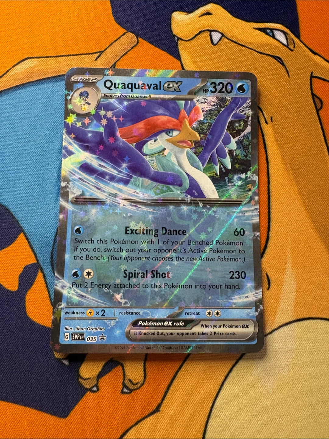 2023 Quaquaval ex Pokémon Trading Card NM