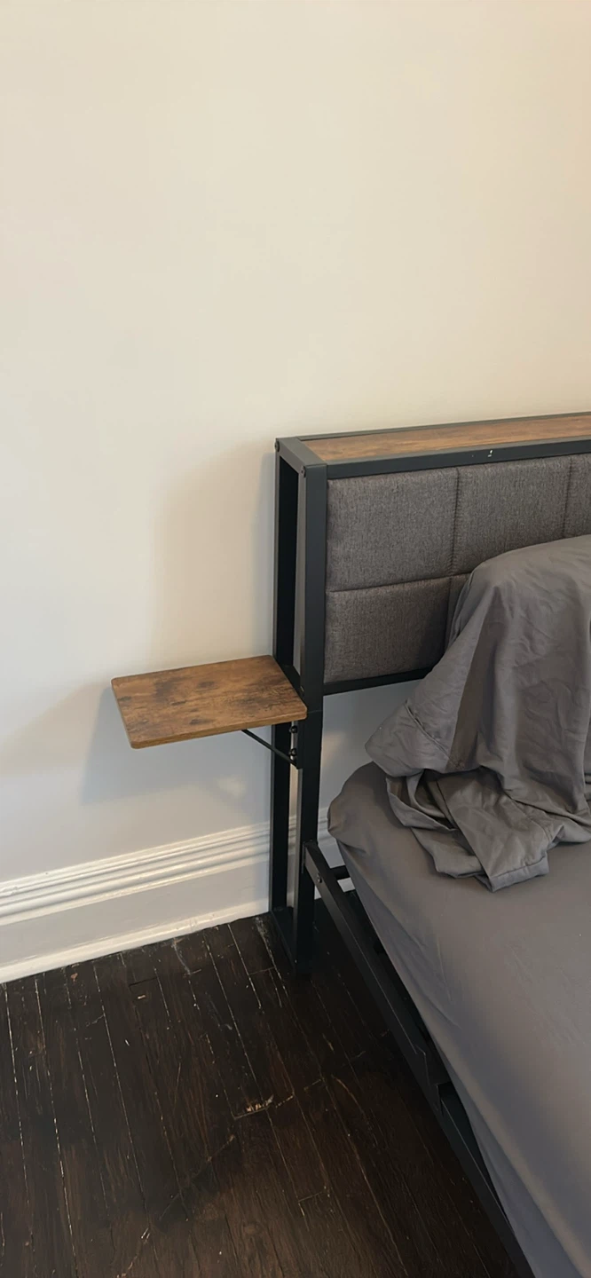 Industrial Style Twin Bed Frame with Headboard - photo 3