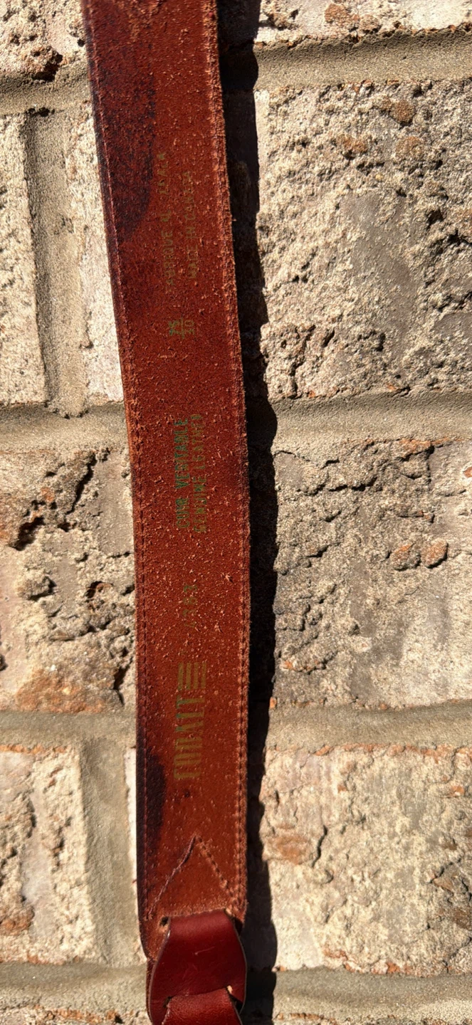 Vintage Genuine Leather Belt - photo 3