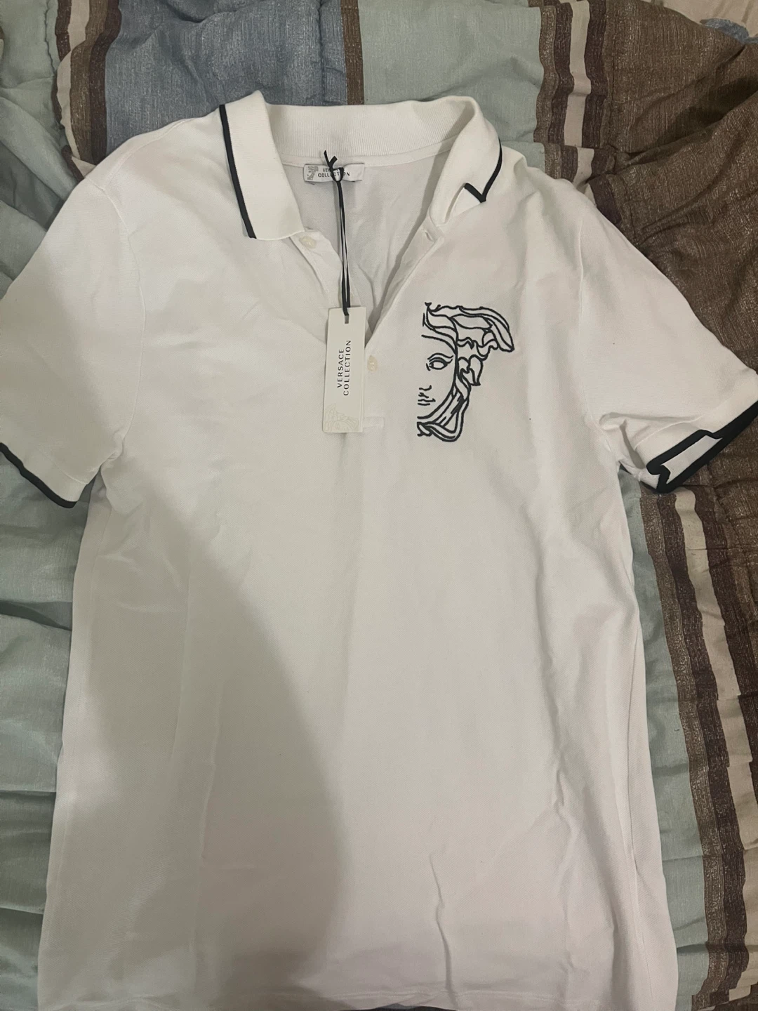 Versace Collection Polo Shirt White - M