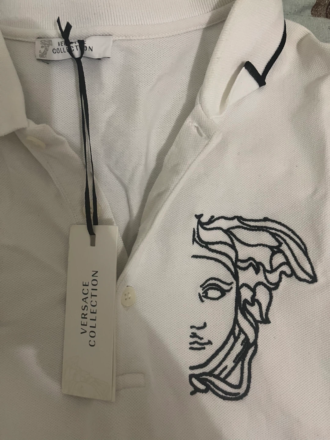 Versace Collection Polo Shirt White - M - photo 2