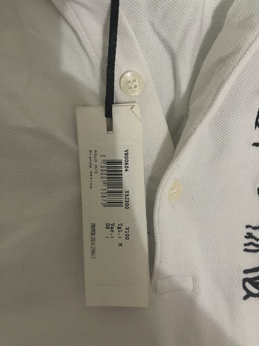 Versace Collection Polo Shirt White - M - photo 3
