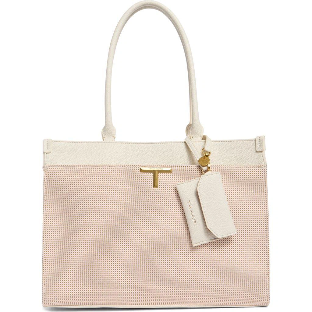 T Tahari Delano Tote Bag with Attached Pouch