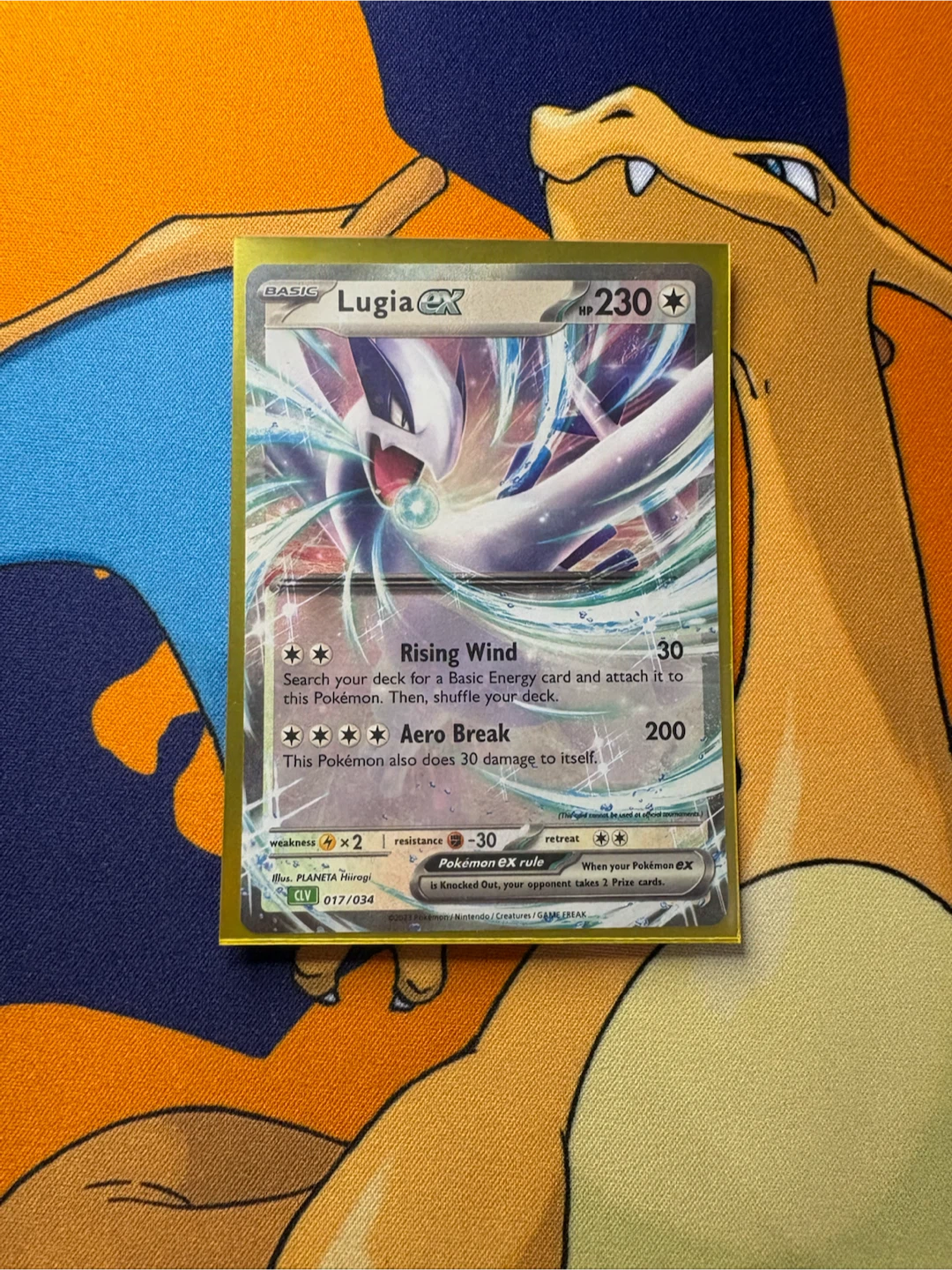 2023 Lugia EX 017/034 Pokemon Trading Card NM - photo 3