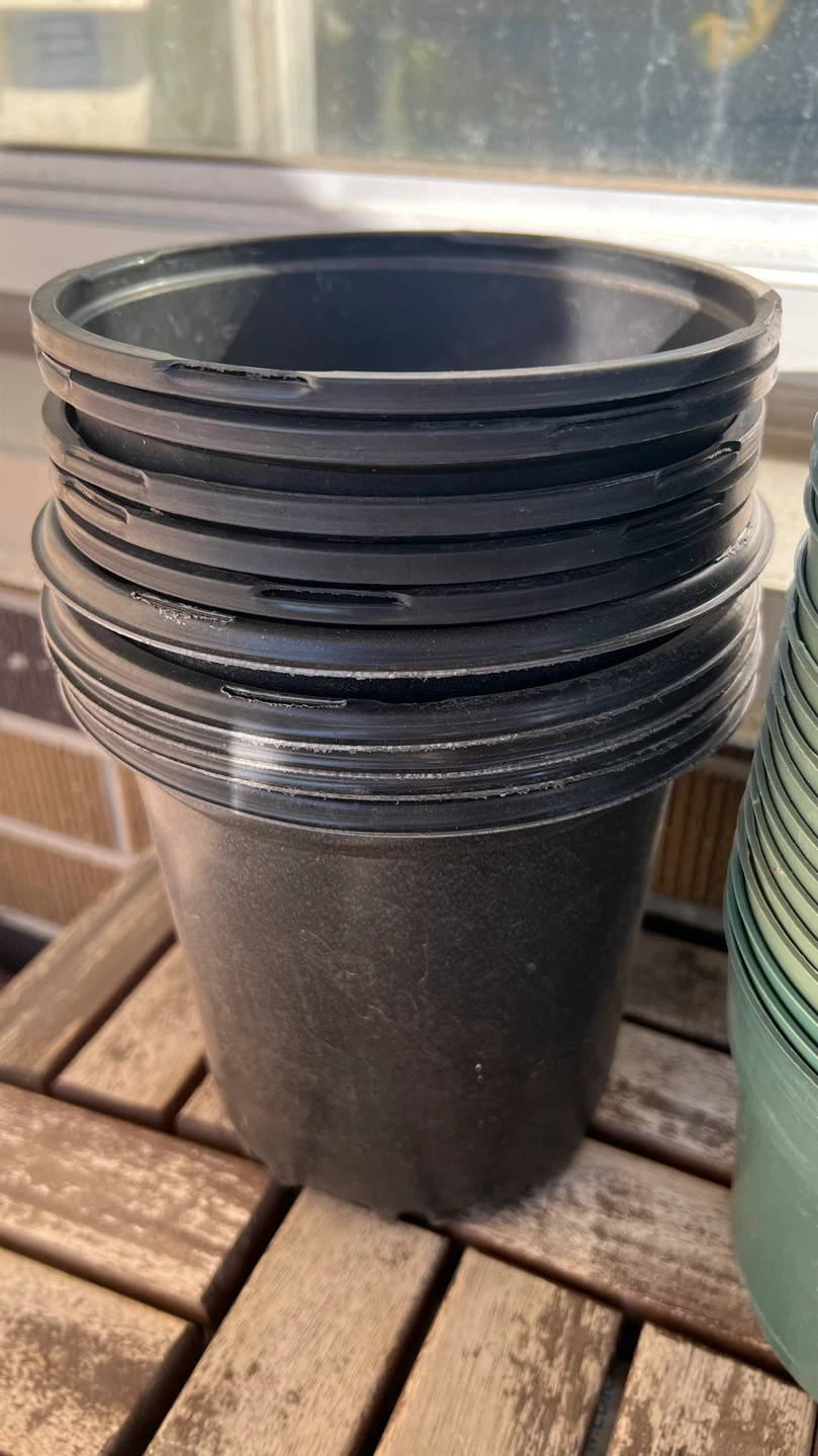 Huge Mega Bulk Lot of 60+ Plastic Garden Nursery Pots - photo 2