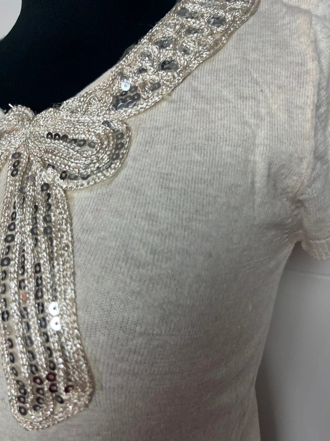 Weeli Story Sequin Bow T-Shirt - photo 3