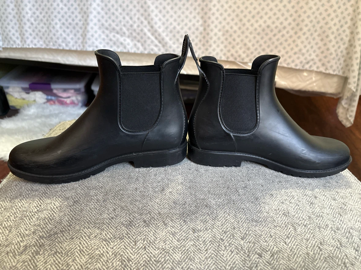 Black Chelsea Rain Boots - photo 4