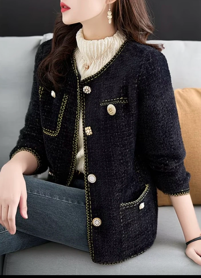 Black Tweed Style Jacket - photo 4