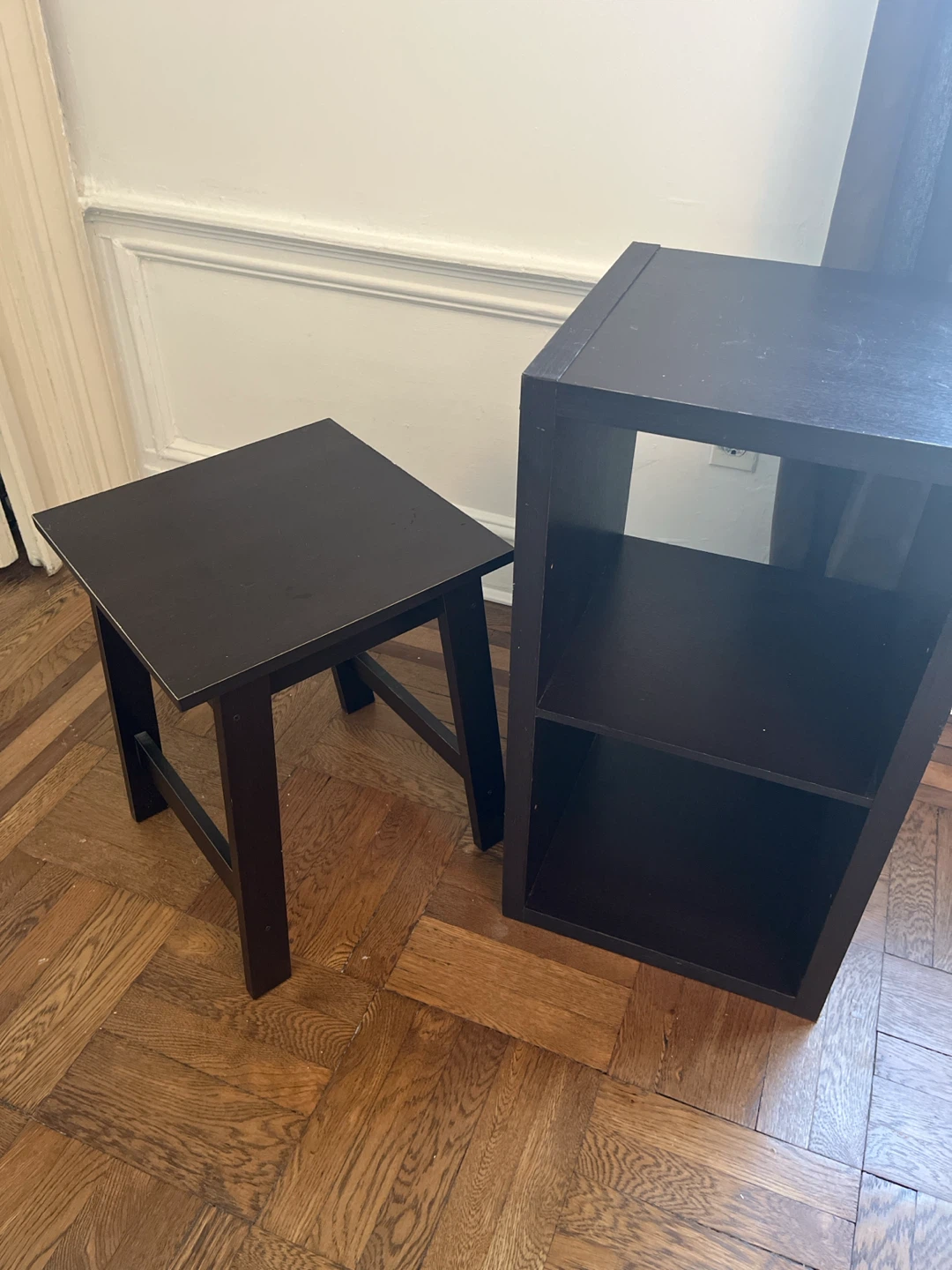 Side Table and Small Shelf Unit