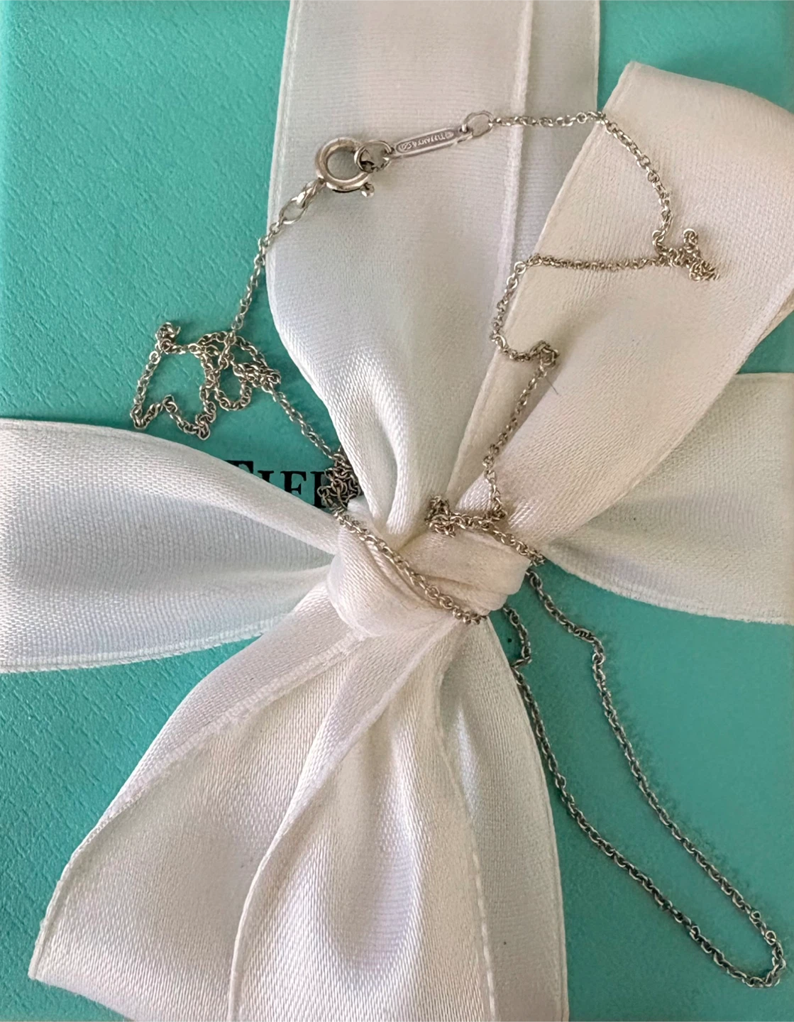 💯 AUTHENTIC Tiffany and Co. Standard Silver Chain For Charms