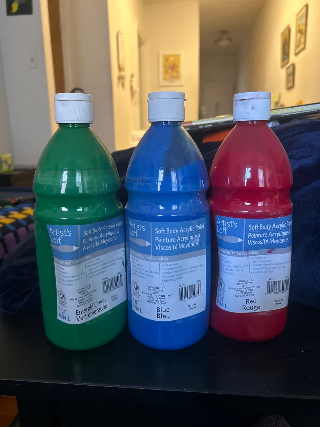 Artist's Loft Soft Body Acrylic Paint 1 Quart Bottles