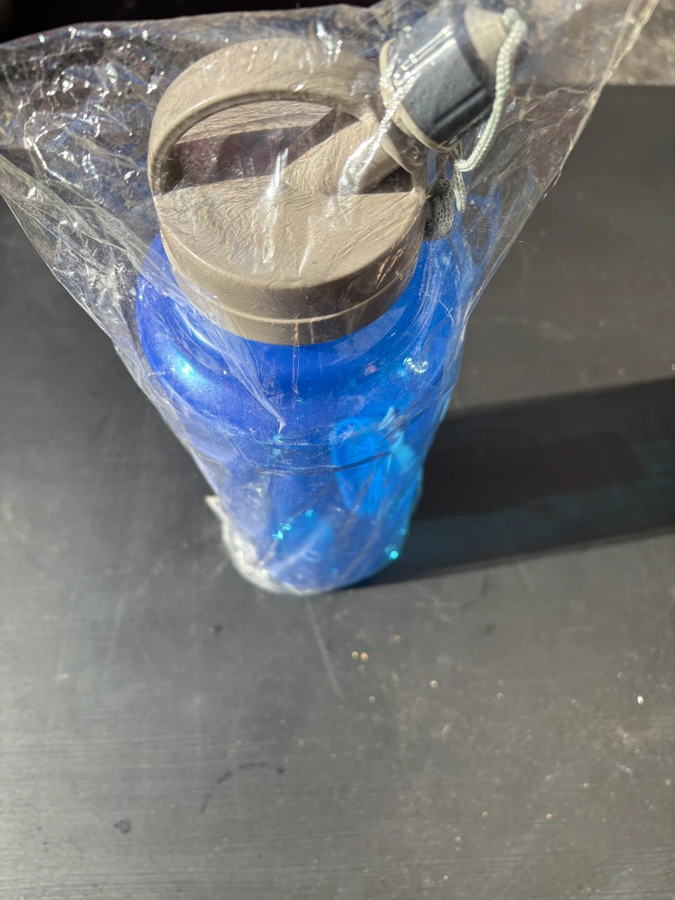 Blue Plastic Water Bottle - photo 2
