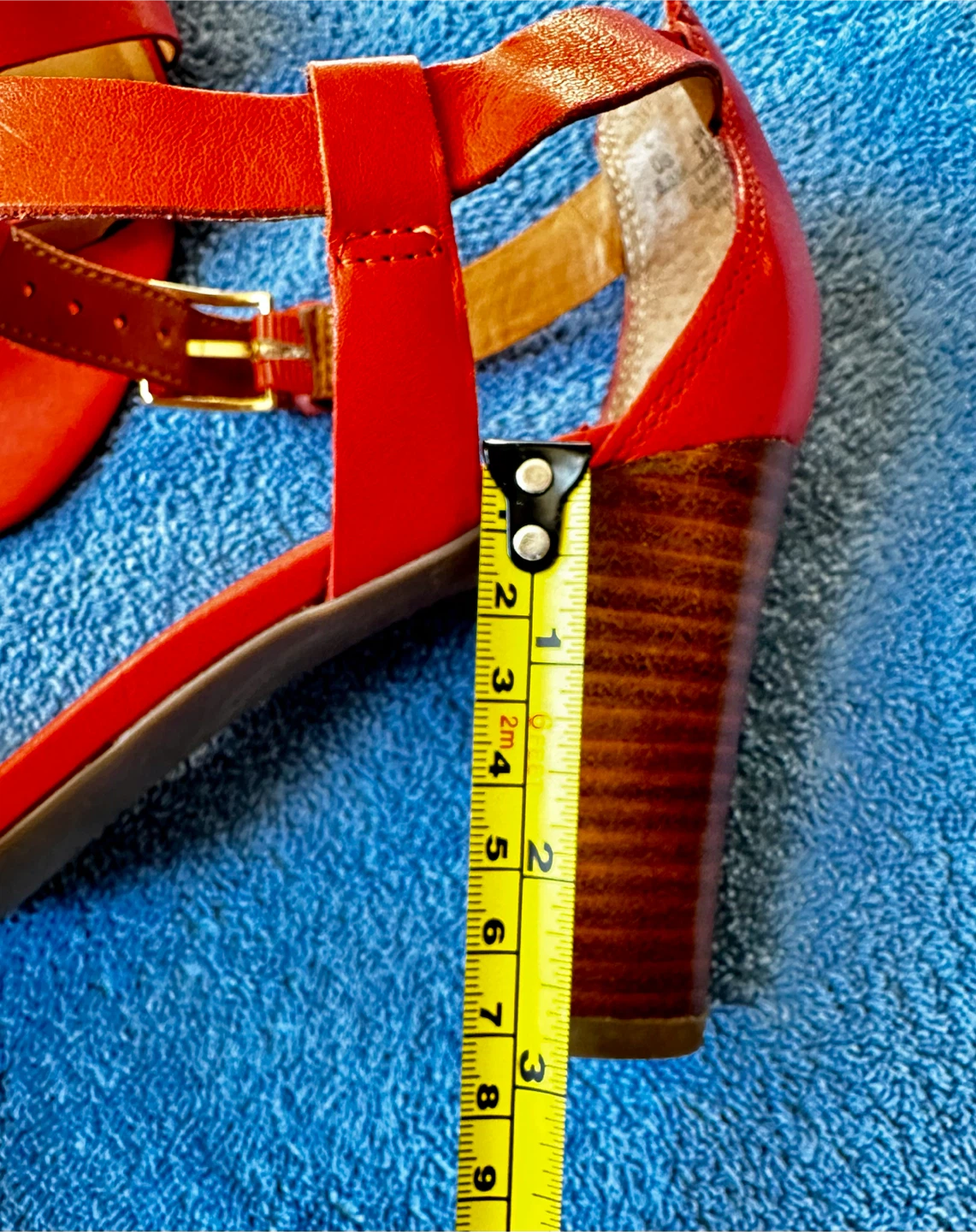 Franco Sarto Orange Leather Heels - photo 4