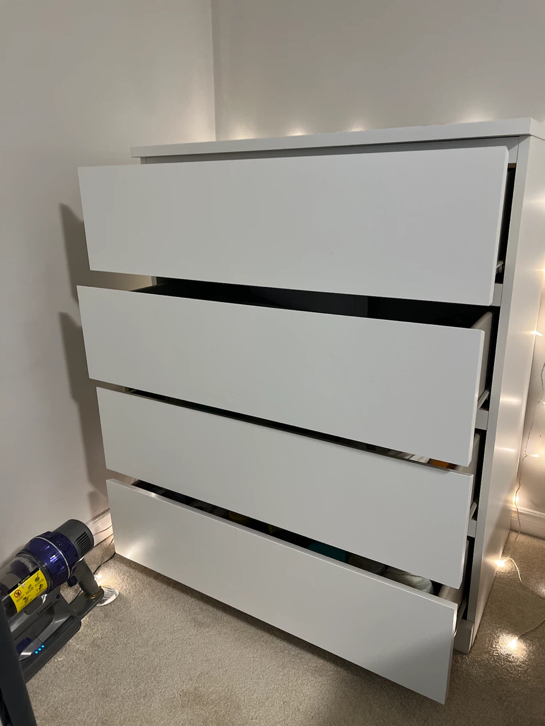IKEA Malm 4-Drawer Dresser White - photo 5