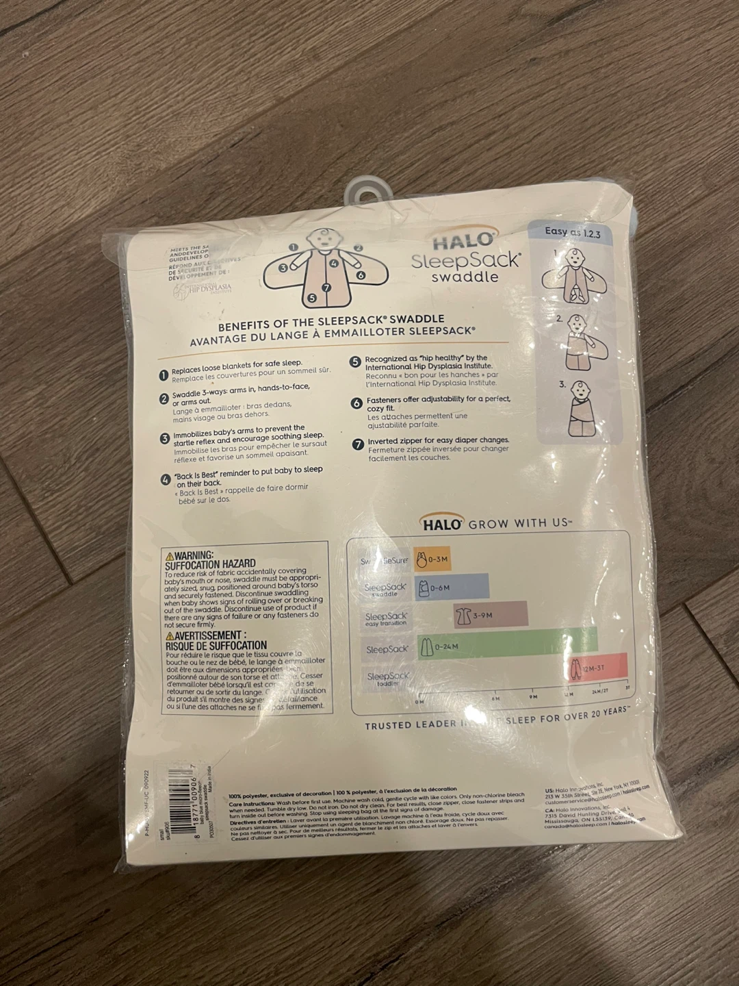Halo Sleepsack Swaddle. Size Small, 3-6 months. - photo 2