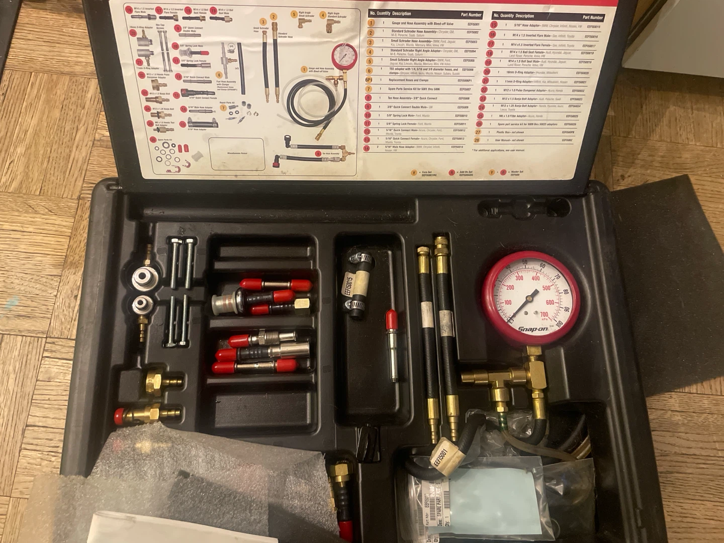 Snap-on EEFI500 Master Fuel Injection Pressure Gauge Set - photo 2
