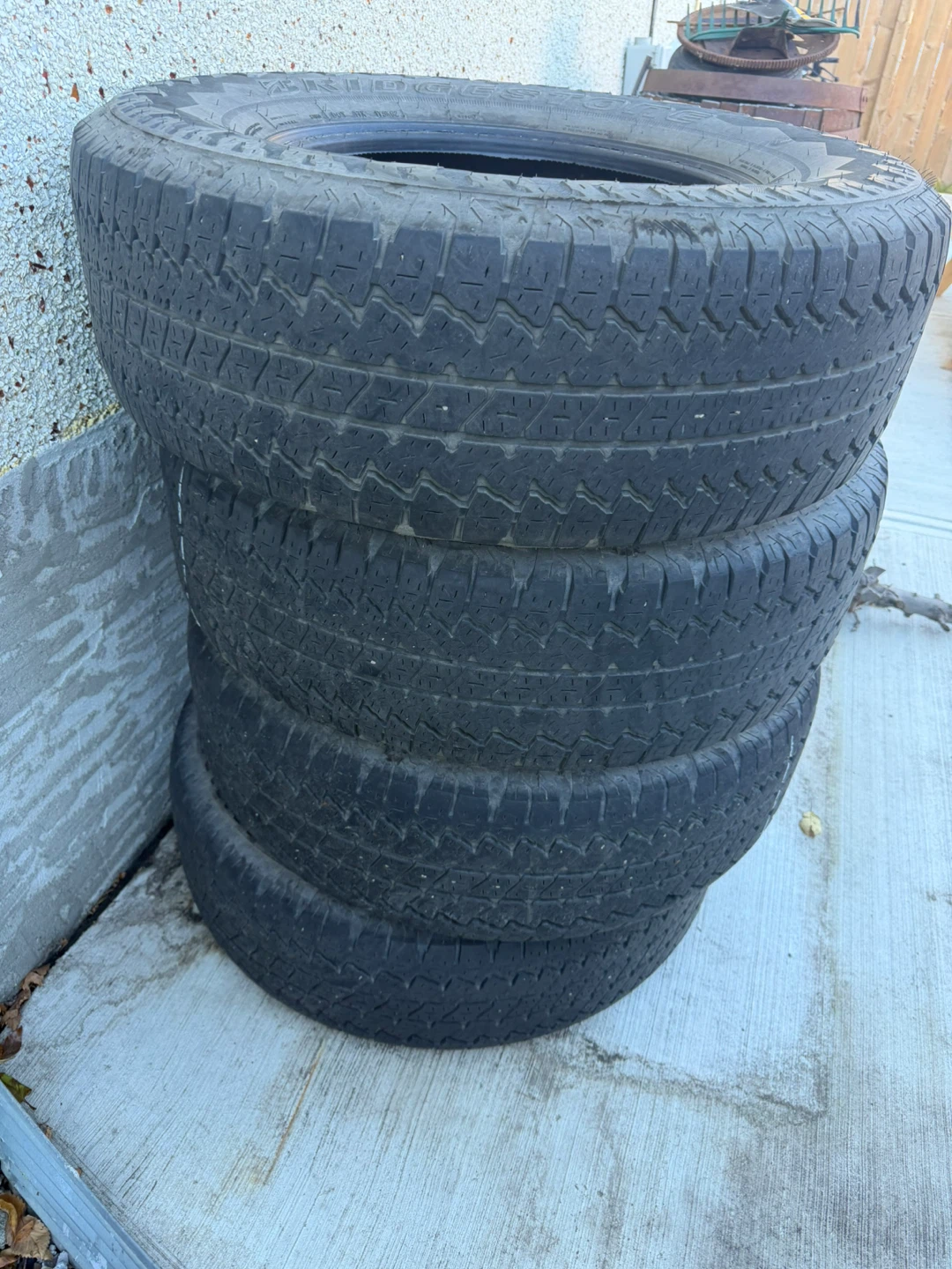 Set of 4 Bridgestone Dueler A/T Tires