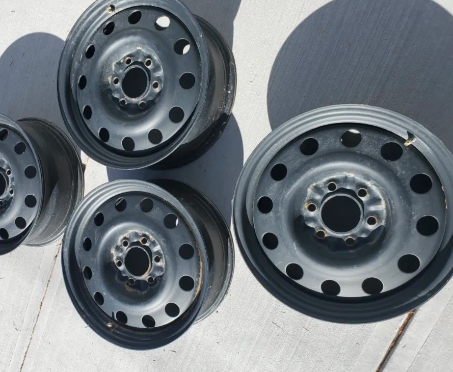 Set of 4 Steel Wheels