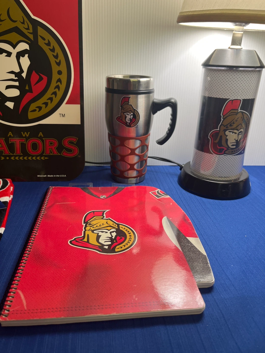 Ottawa Senators Man Cave Set (Official Lamp, Sign, Towels & Mug) - photo 3