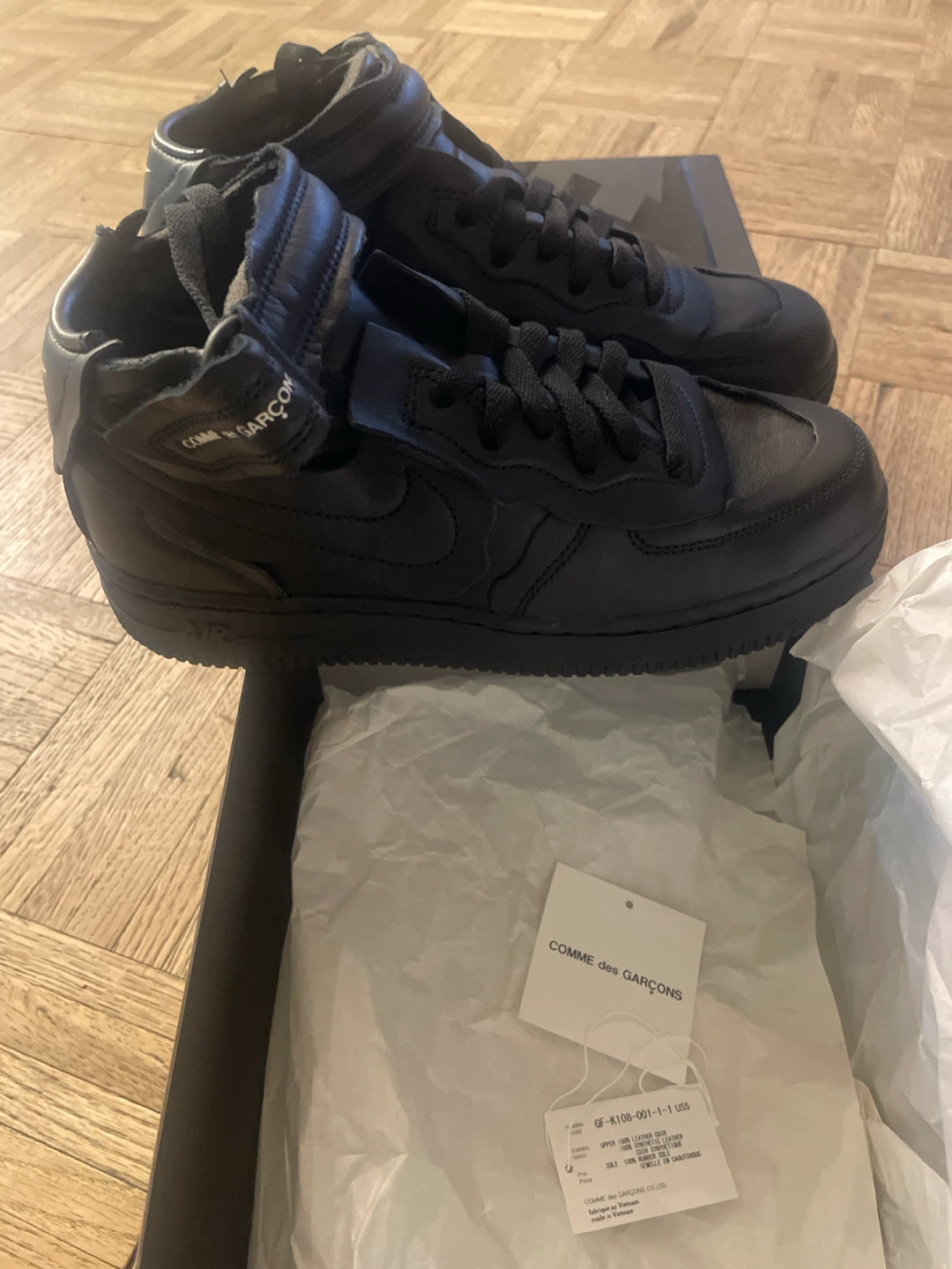 Nike x COMME des GARÇONS Air Force 1 Mid Black