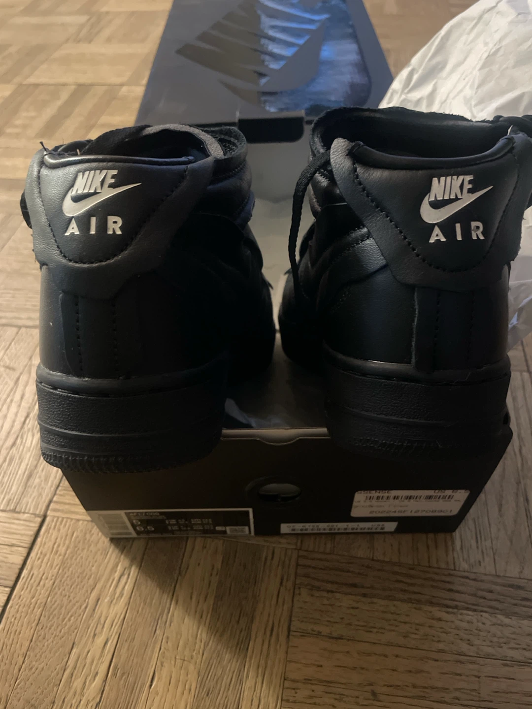 Nike x COMME des GARÇONS Air Force 1 Mid Black - photo 2