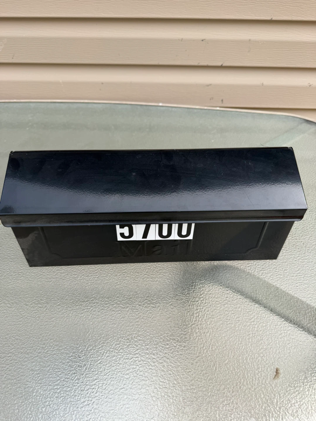 Black Metal Wall-Mount Mailbox - photo 2