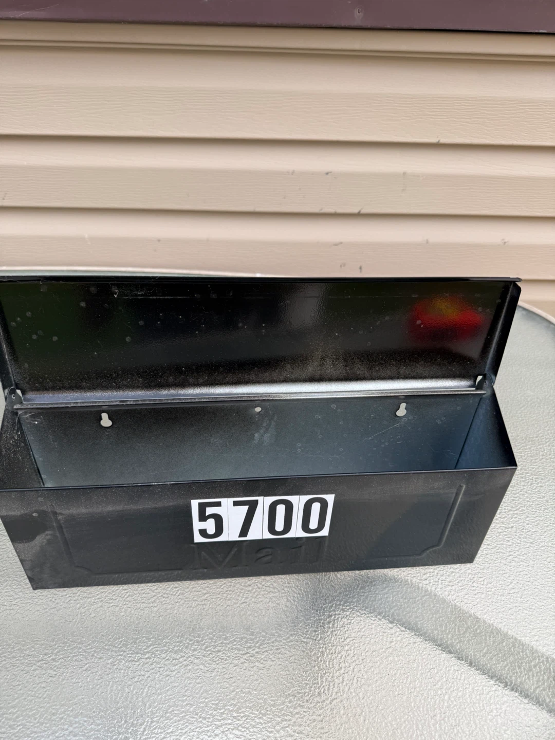 Black Metal Wall-Mount Mailbox - photo 3